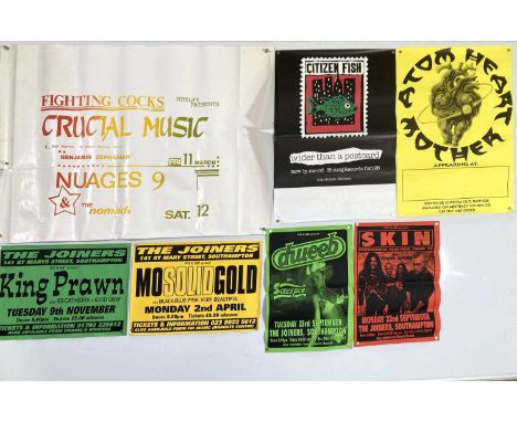 A large collection of posters - approx around 75, formerly from the archive of legendary concert promoter 'Mint' who booked a