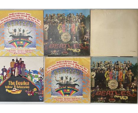 THE BEATLES - LP PACK. A stunning selection of 13 LPs by the fab four, mostly reissue pressings. Titles include The White Alb