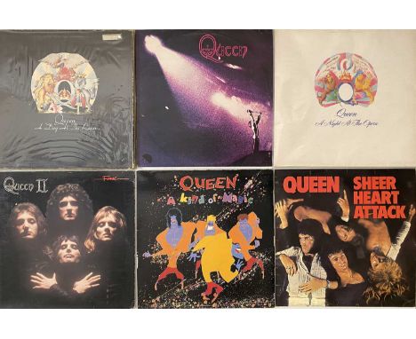 CLASSIC ROCK LPS.Approx 119 LPs. Titles and artists to include: Queen - A Night at the Opera (EMTC 103, Ex+ record), Queen - 