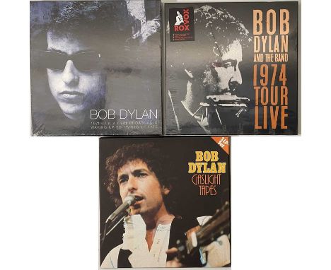 BOB DYLAN - LP BOX SETS. Nice set of 3 x Box Sets. Titles include 1970s / 80s / 90s Broadcasts Waking Up To Twists Of Fate (L