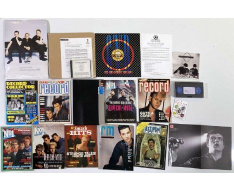 A collection of Depeche mode and Dave Gahan promo items to include an 'Ultra' press pack, a Dave Gahan Paper Monsters promo C