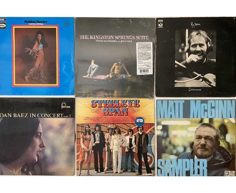 FOLK ROCK/FOLK/SINGER SONGWRITERS/COUNTRY - LP COLLECTION. Grand large collection of around 270 x LPs. Including classics fro