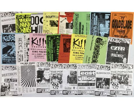 Approx 55 assorted posters (most 12 x 16" approx) for concerts on the south coast at venues such as The Joiners. Artists inc 