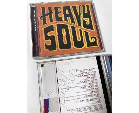 Two CDs 'Studio 150' signed to inner CD booklet by Paul Weller, Heavy Soul signed to outer booklet by Paul Weller.