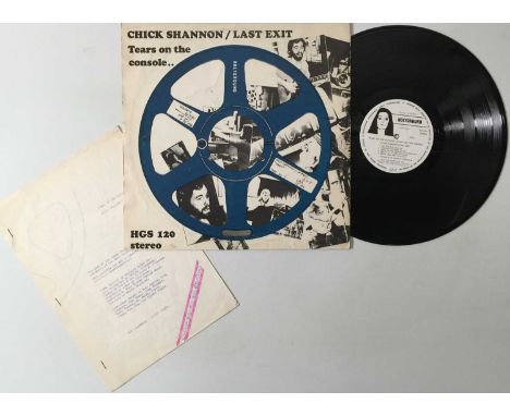 CHICK SHANNON &amp; LAST EXIT - TEARS ON THE CONSOLE, (SWEAT ON THE STRINGS) LP (ORIGINAL UK COPY - HOLYGROUND HGS 120). Exce