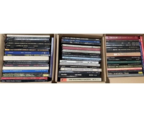 CLASSICAL BOX SETS. CLASSICAL LP COLLECTION. 3 boxes containing an excellent mix of around 58 x Classical Box Sets on labels 