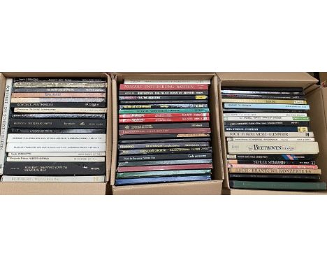 CLASSICAL BOX SETS. 3 boxes containing an excellent mix of around 55 x Box Sets on labels such as HMV, Decca, RCA, Phillips, 