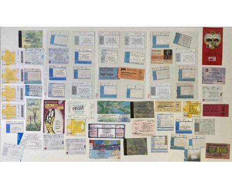 Approx 78 assorted concert ticket stubs, mostly for European concerts c 1970s - 00s. Artists to include: Eric Clapton, Frank 