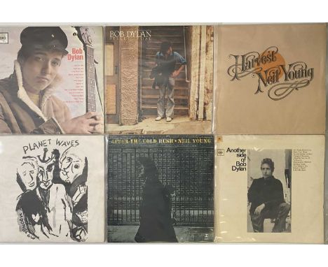 FOLK/ FOLK ROCK/ SINGER-SONGWRITER - LPs. A fine selection of around 44 folky LPs. Artists/ titles include Neil Young inc Har