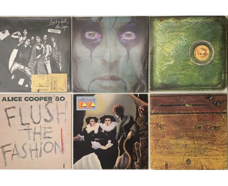 ALICE COOPER - LP/ CD/ 7" PACK. A fantastic pack of 16 LPs/ 7"/ CDs by American rock legend Alice Cooper. Titles include Bill