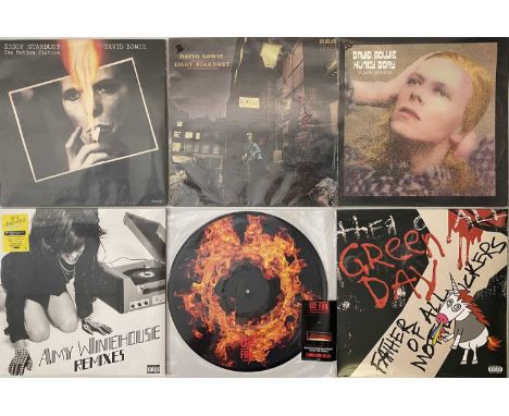 DAVID BOWIE - LPs/ CDs PACK. A quality pack of 13 LPs/ CDs, mostly by David Bowie, does include a couple of other oddities. D