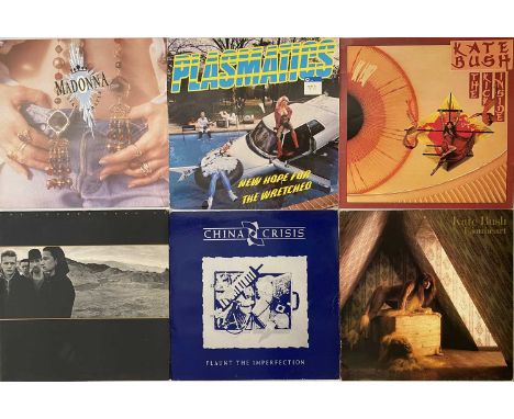 NEW WAVE/COOL/SYNTH POP - LP COLLECTION. Great offering of around 105  LPs including some 12". Artists/titles include Kate Bu