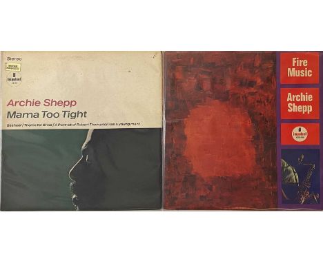 ARCHIE SHEPP - LP RARITIES. Cool selection of 2 x hard to find LPs from Archie Shepp. Titles are Fire Music (US Impulse A-86,