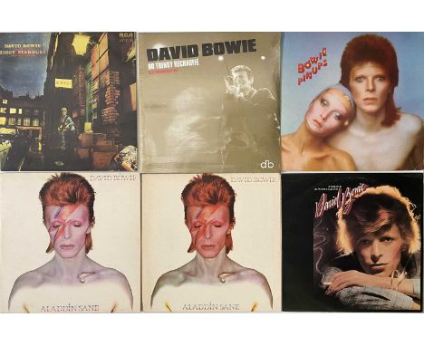 DAVID BOWIE/ T REX - LP COLLECTION. A smashing collection of 16 LPs by two legends of British rock music. Artists/ titles inc
