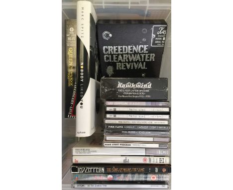 HEAVY ROCK/ PROG/ ALT - CDs/ DVDs. A super selection of 16 CD/s DVDs. Lot also includes a book and a VHS. Artists/ titles inc