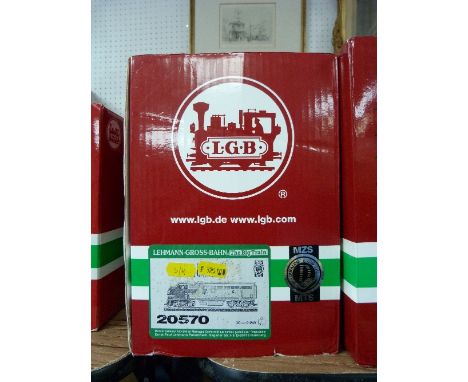 A Lehmann LGB G scale 20570 Santa Fe Diesel Locomotive, 329, boxed.