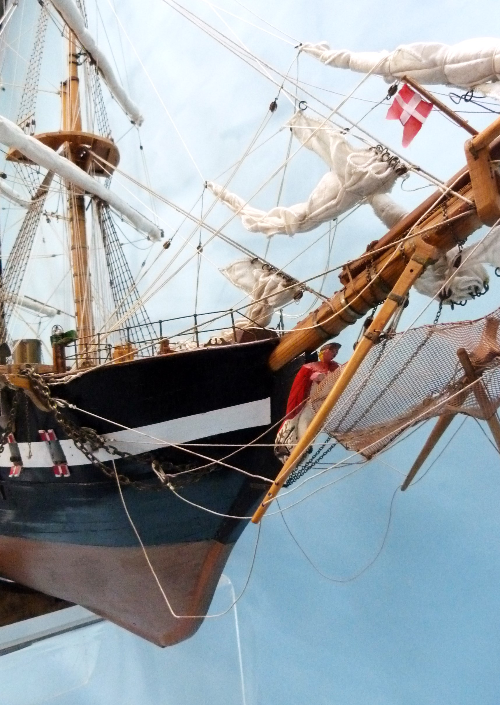 Model Ship; Danish warship, Jylland, One of the largest wooden warships ...