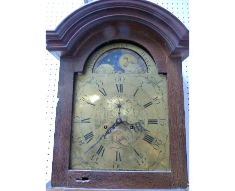 Henry Tory, Hale, an oak longcase clock, the 8-day two-weight movement striking the hours on a bell, with the twelve-inch arc