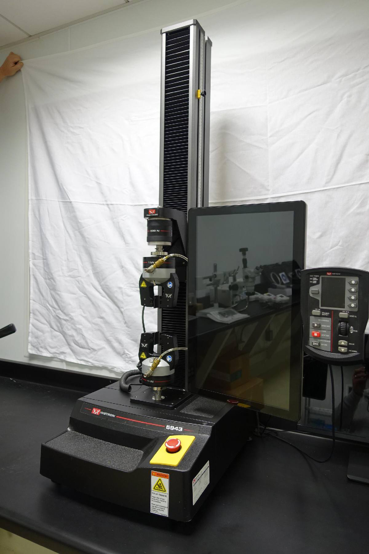 Instron Model 5943 Single Column Fully Programmable Tensile Tester