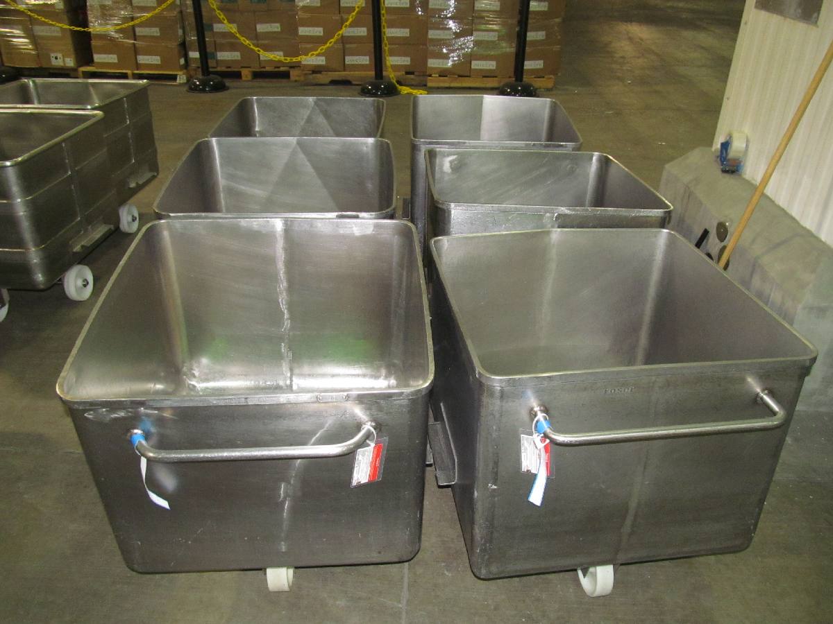 200 Liter Stainless Steel Tote Bins,