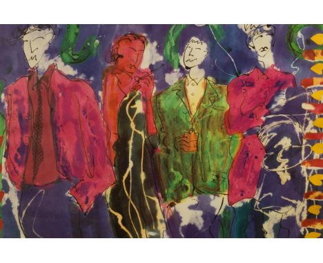 Nicholas Williams (Contemporary)/Party Scene I/titled in pencil, signed lower right/lithograph, 56cm x 84cm CONDITION REPORT: