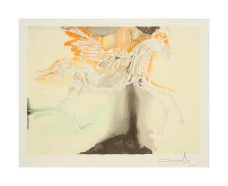 Salvador Dali lithograph printed in colors - with facsimile signature - edition by S.P.A.D.E.M. || DALI SALVADOR (° FIGUERAS 