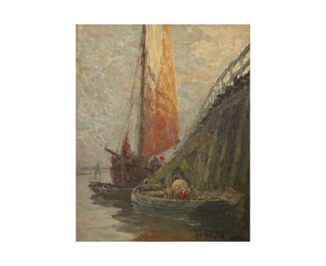 20th Cent. Belgian oil on panel - signed Albert Isidore Devos || DEVOS ALBERT ISIDORE (1868 - 1950) olieverfschilderij op pan
