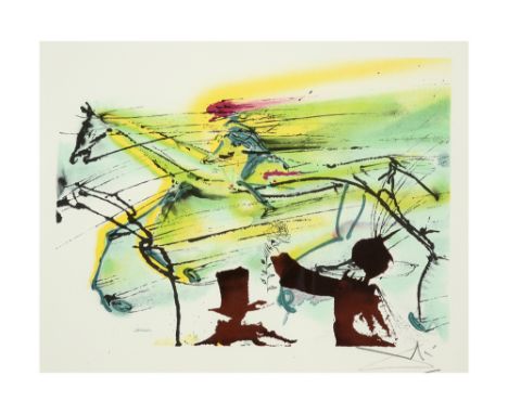 Salvador Dali lithograph printed in colors - with facsimile signature - edition by S.P.A.D.E.M. || DALI SALVADOR (° FIGUERAS 