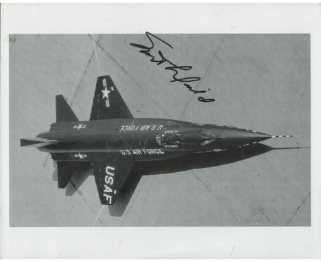 Albert Scott Crossfield signed 10x8 inches black and white photo. Albert Scott Crossfield (October 2, 1921 - April 19, 2006) 