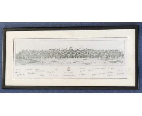 617 Squadron The Dambusters 33x15 inches framed and mounted reproduced photo print from WWII taken at RAF Scampton includes 2