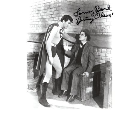 Superman 1940's movie 8x10 photo signed by actor Tommy 'Butch' Bond who starred 'Jimmy Olsen' in the first two Superman super