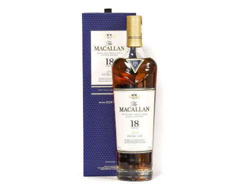 Macallan 18 Year Old Double Cask Highland Single Malt Scotch Whisky, 43% vol 700ml, in original cardboard sleeve (one bottle)