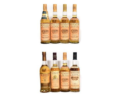 Glenmorangie 15 Years Old Highland Single Malt Scotch Whisky, 43% vol 70cl (one bottle), Glenmorangie 10 Years Old Highland S