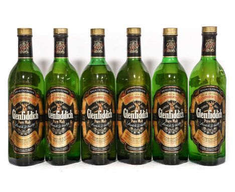 Glenfiddich Pure Malt Scotch Whisky, 1980s bottling, 40% vol 75cl (six bottles)