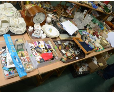 Six trays inc. a Myott Son & Co bowls, a Beswick pheasant model, Wedgwood blue Jsaperware dish, a Wade Woodmiss (red) partial