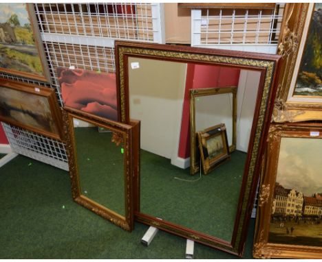 Two mirrors and a print