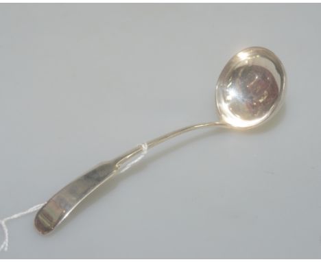A George III silver toddy ladle, Edinburgh 1814, bears makers mark C.D., approx weight 0.9 troy ounces