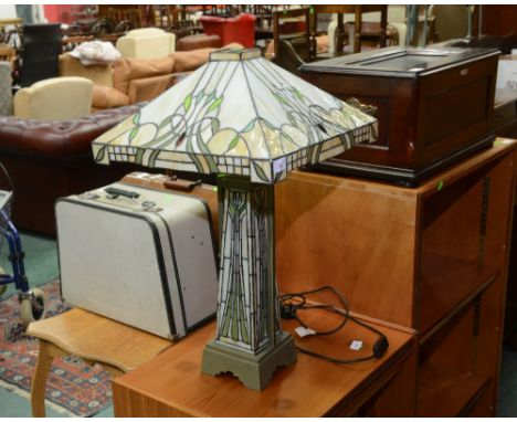 A Tiffany style table lamp