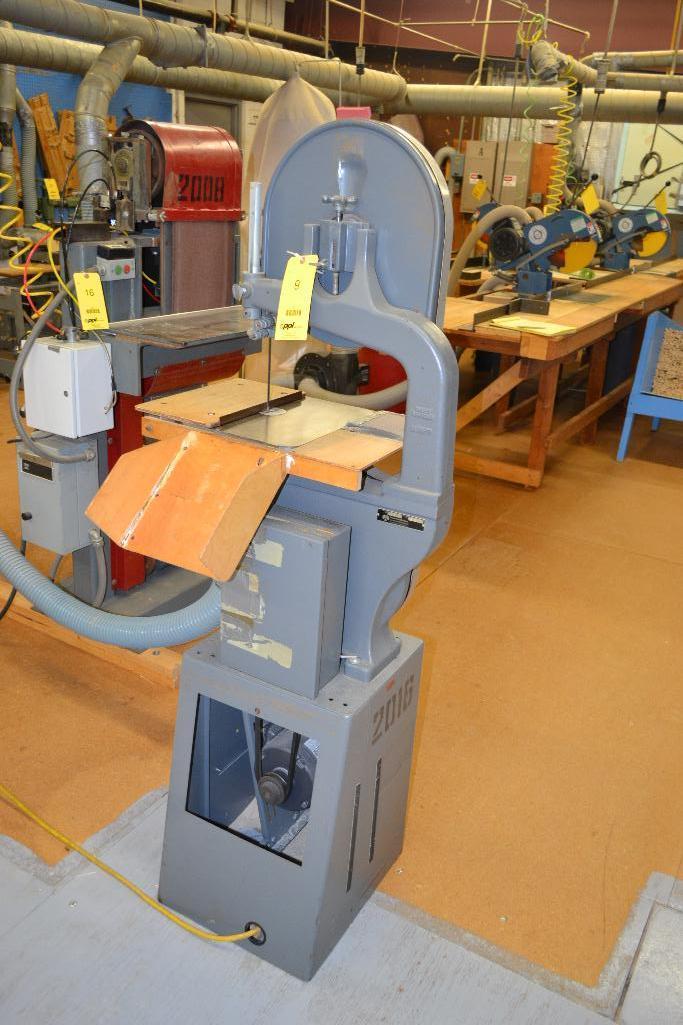Rockwell 14 in. Pedestal Vertical Band Saw Model JB3007, S/N 2820C, 14 in. x 14 in. Tilting Work