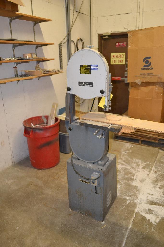 Rockwell 14 in. Vertical Band Saw Model 28290, S/N DD6593, 14 in. x 14