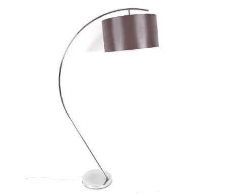 A chrome Hoh Born floor lamp, approx. 160cm high