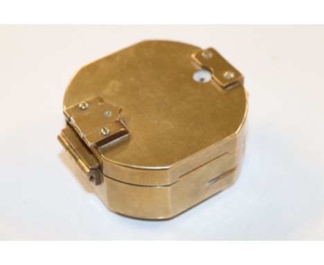 A Stanley of London brass compass numbered 3559&nbsp;