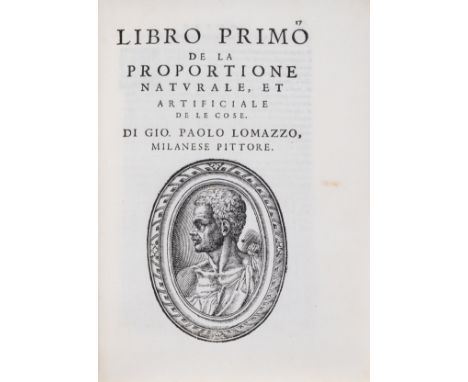 Fine arts & architecture.- Lomazzo  (Giovanni Paolo) Trattato dell'Arte della Pittura, Scoltura, et Architettura, first editi