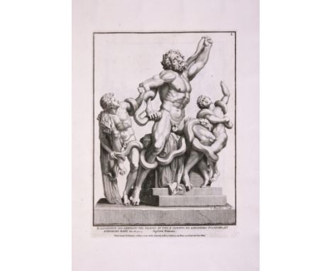 Italy.- Sculpture.- Rossi (Domenico de) Raccolta di Statue Antiche e Moderne, first edition, plate vol. only (of 3), engraved