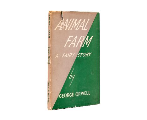 Orwell (George) Animal Farm, first edition, original cloth, very thin strip of fading to edges, dust-jacket, without Searchli