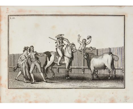 Bullfighting.- Fernandez Noseret (Luis) Coleccion de las principales suertes de una corrida de toros, 13 fine engraved plates