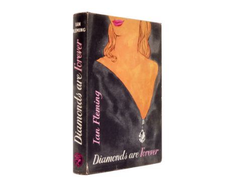 Fleming (Ian) Diamonds are Forever, first edition, original boards with upper cover decorated in blind with silver diamond to