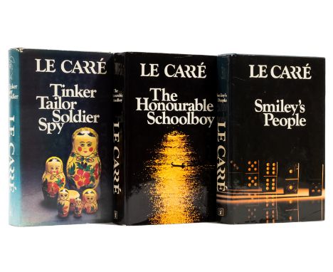 Le Carr&eacute; (John) [The Karla Trilogy], 3 vol., comprising Tinker Tailor Soldier Spy, signed photograph of Alec Guiness l