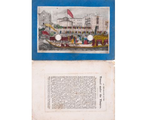Peepshows.- Thames Tunnel.- Explanation of the Tunnel under the Thames (An), hand-coloured aquatint peepshow, hand-coloured e