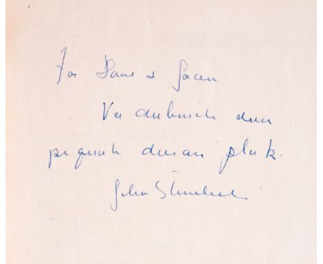 Steinbeck (John) A Russian Journal, first edition, signed presentation inscription from the author [?]"Vu du buiche dun pi qu